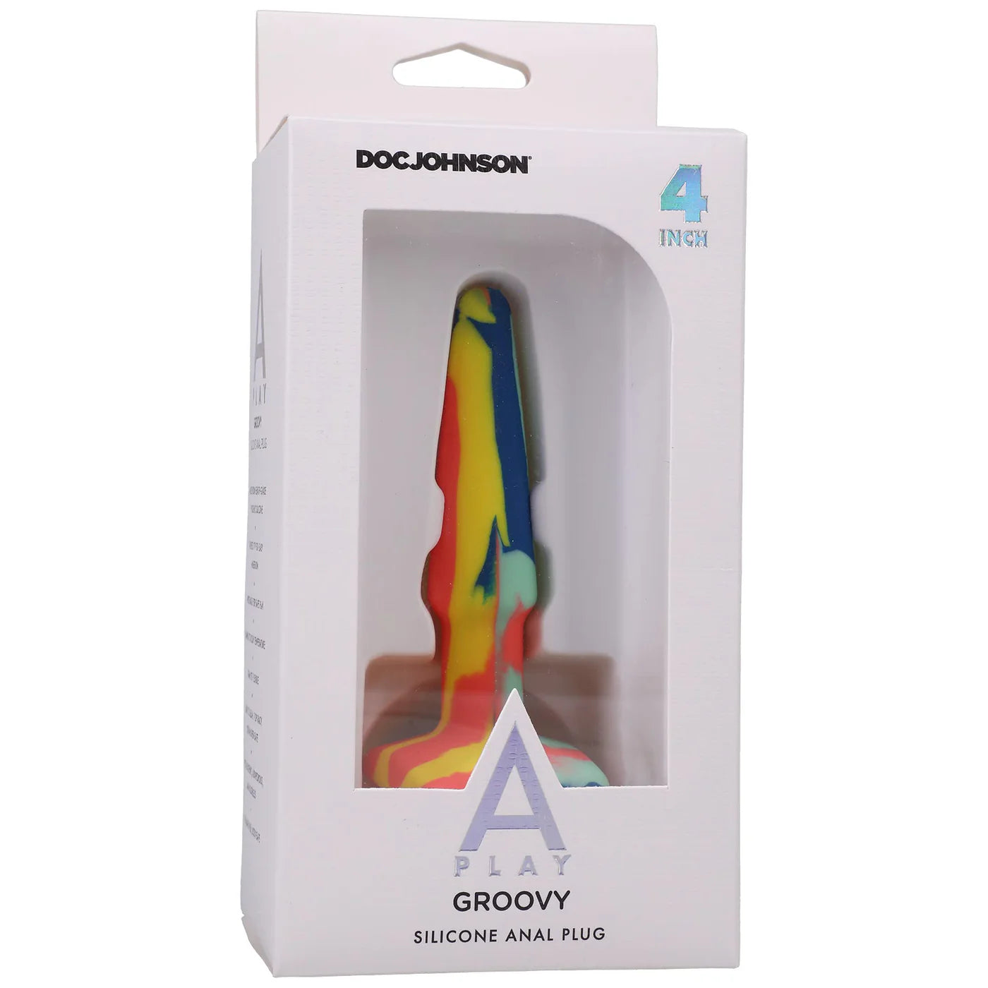 Doc Johnson A Play Groovy Silicone Anal Plug — 4 Inch — buy in Winnipeg | Heaven Boutique