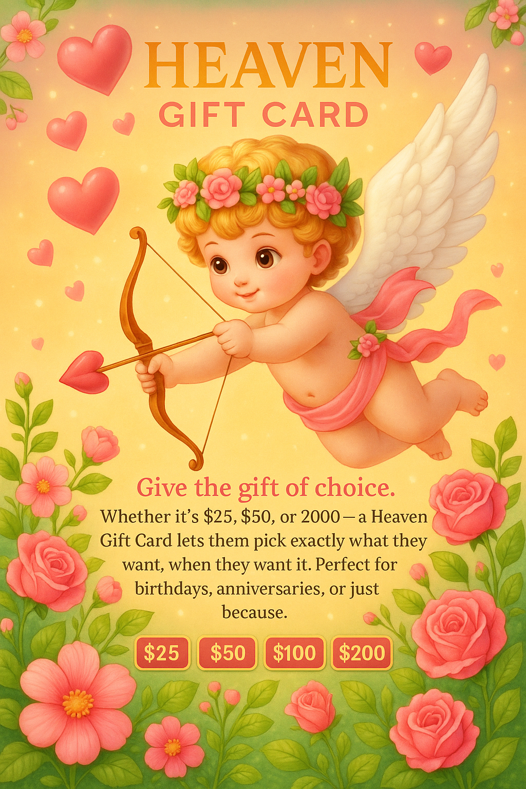 Heaven Gift Card β Pleasure, Your Way