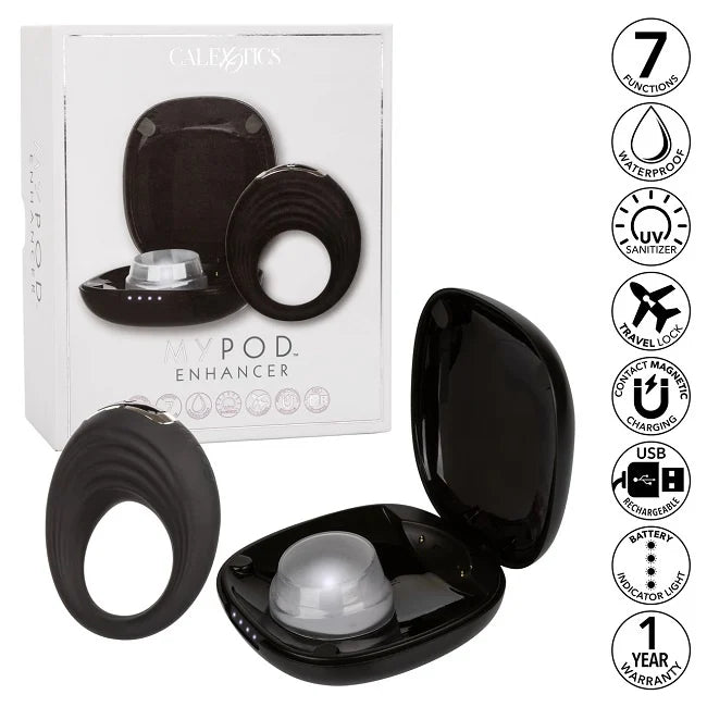 Wireless Rechargeable Cock Ring with UV Sanitizing Case — buy in Winnipeg | Heaven Boutique