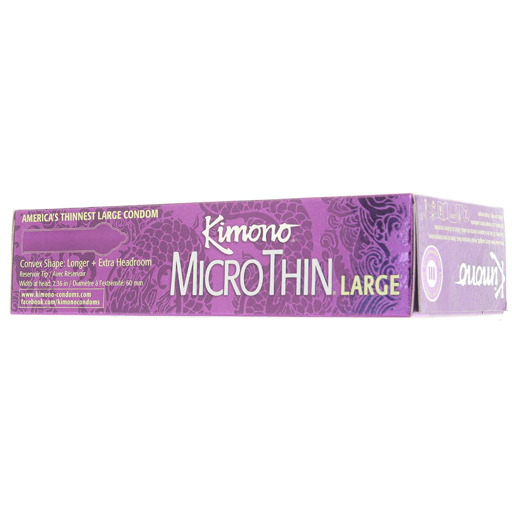 Kimono MicroThin Plus Large Condoms in 12 Pack Winnipeg – product detail