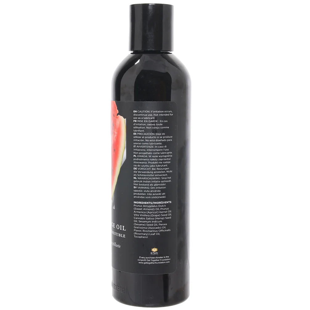 Edible Massage Oil 8oz/236ml in Watermelon – Winnipeg adult boutique – features
