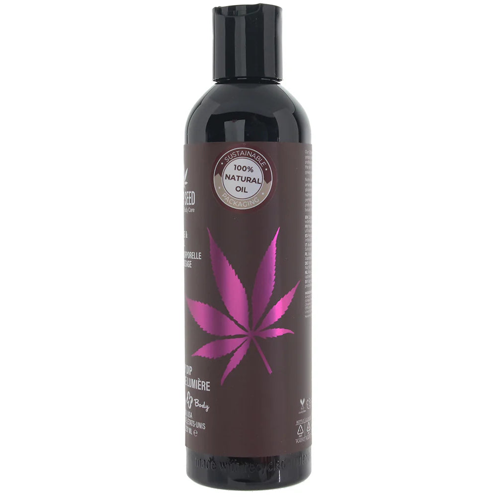 Hemp Seed Massage Oil 8oz/236ml in Skinny Dip – Winnipeg adult boutique – features