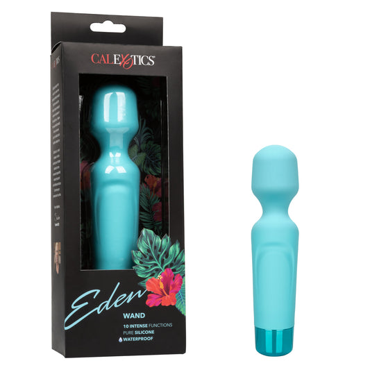 CalExotics Eden Wand — blue silicone wand vibe