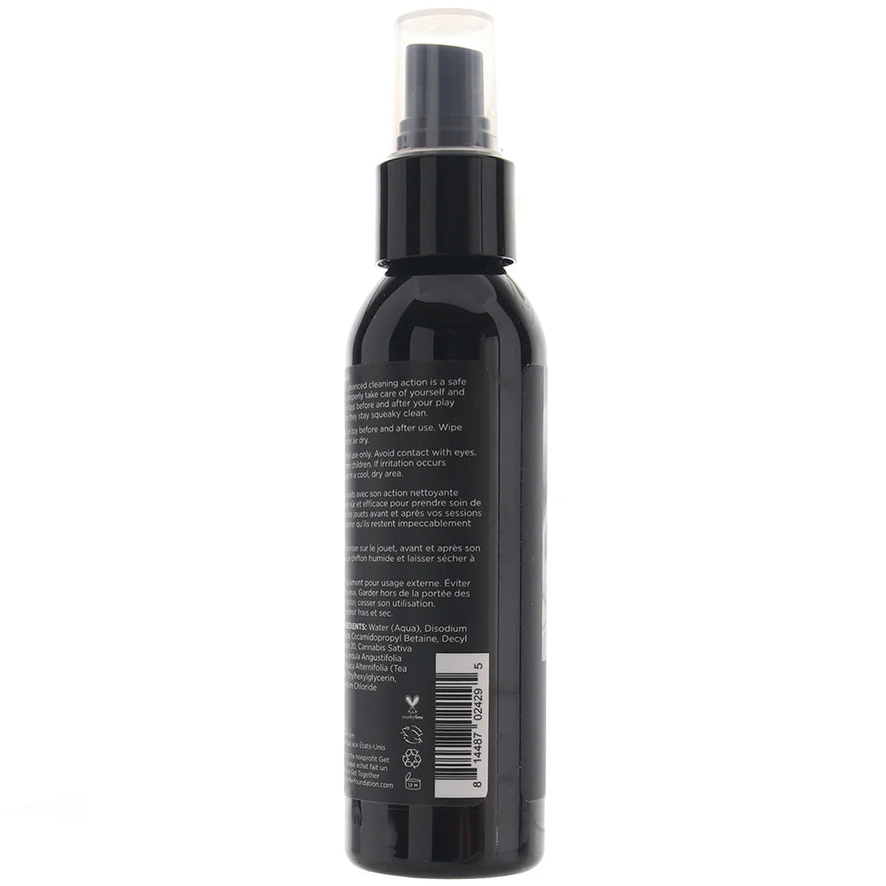 Hemp Seed Toy Cleaner in 4oz/118ml – Winnipeg adult store – close-up view