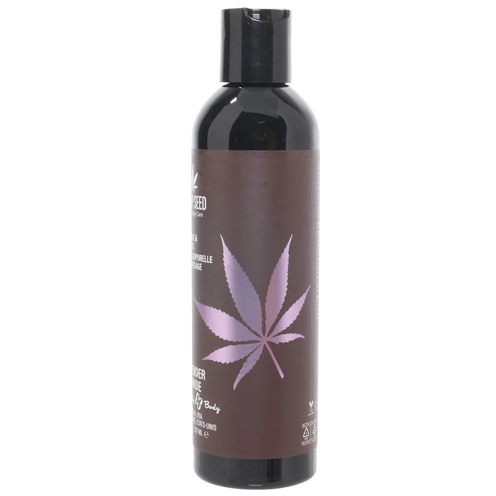 Hemp Seed Massage Oil 8oz/236ml in Lavender Winnipeg – product detail