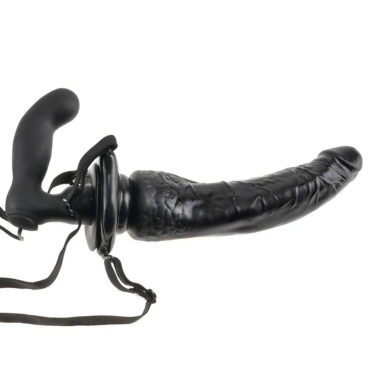 Fetish Fantasy Deluxe Penetrix Vibrating Strap-On in Black — Heaven Boutique Winnipeg 7