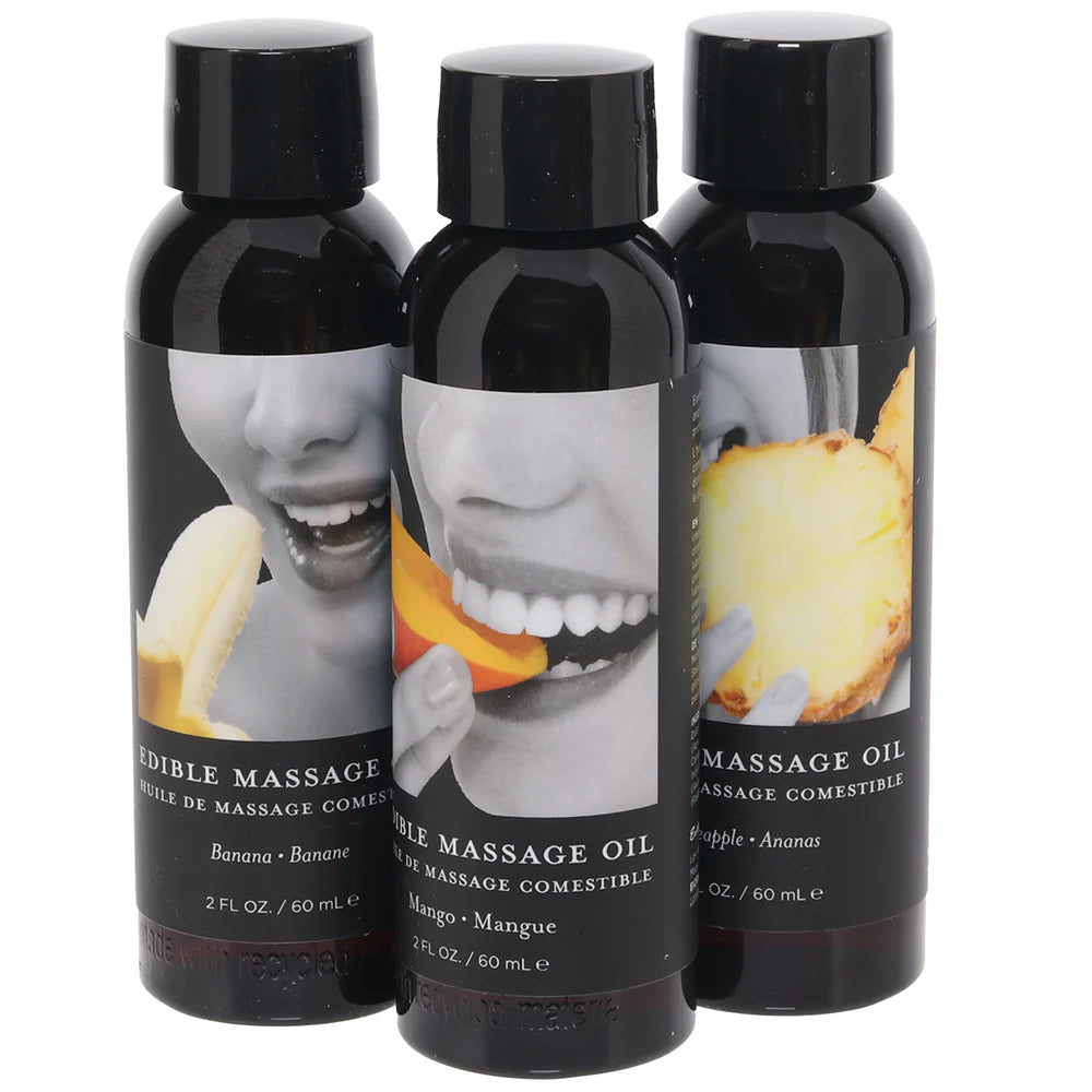 Edible Massage Oil Gift Set in Tropical – Winnipeg adult boutique – features