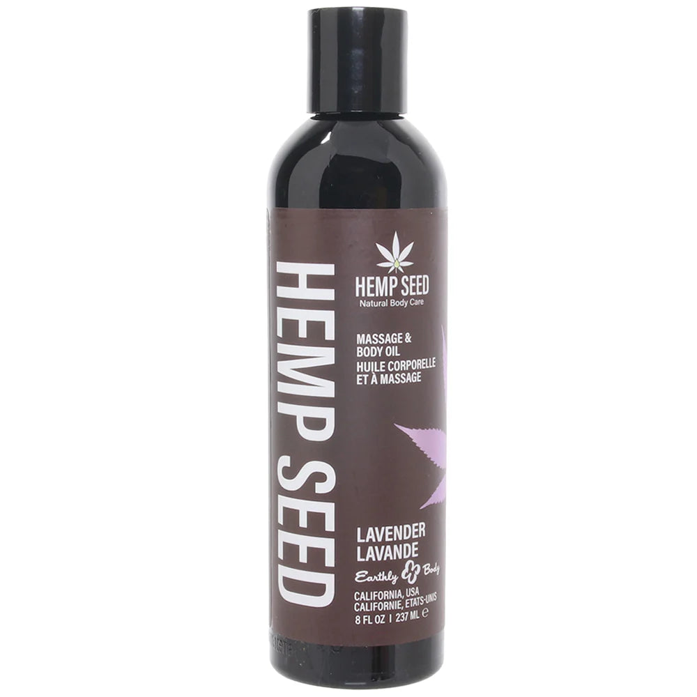 Hemp Seed Massage Oil 8oz/236ml in Lavender — buy in Winnipeg | Heaven Boutique