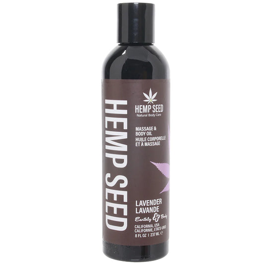 Hemp Seed Massage Oil 8oz/236ml in Lavender — buy in Winnipeg | Heaven Boutique
