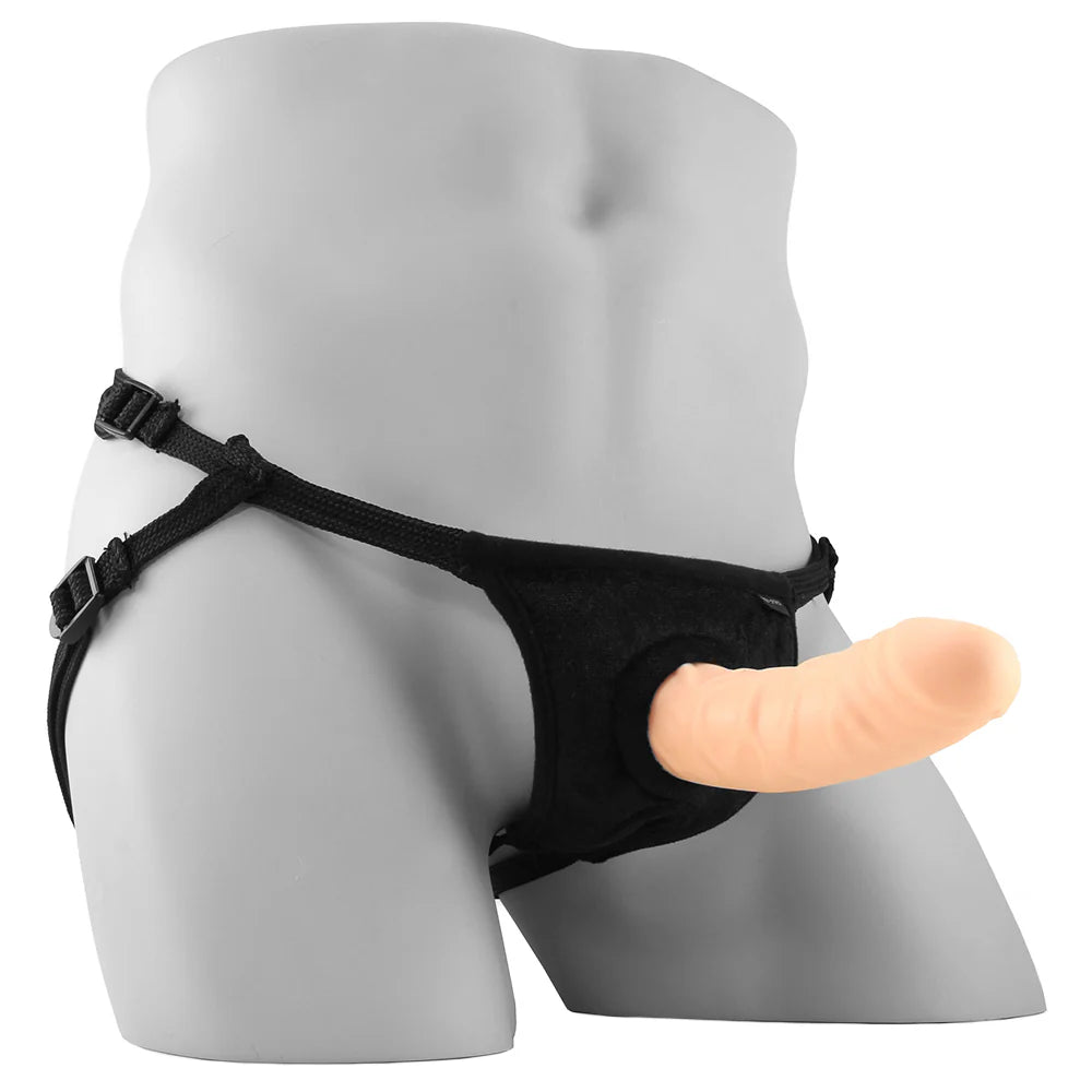 Everlaster Wishbone Hollow Strap-On and Harness in Light — buy in Winnipeg | Heaven Boutique