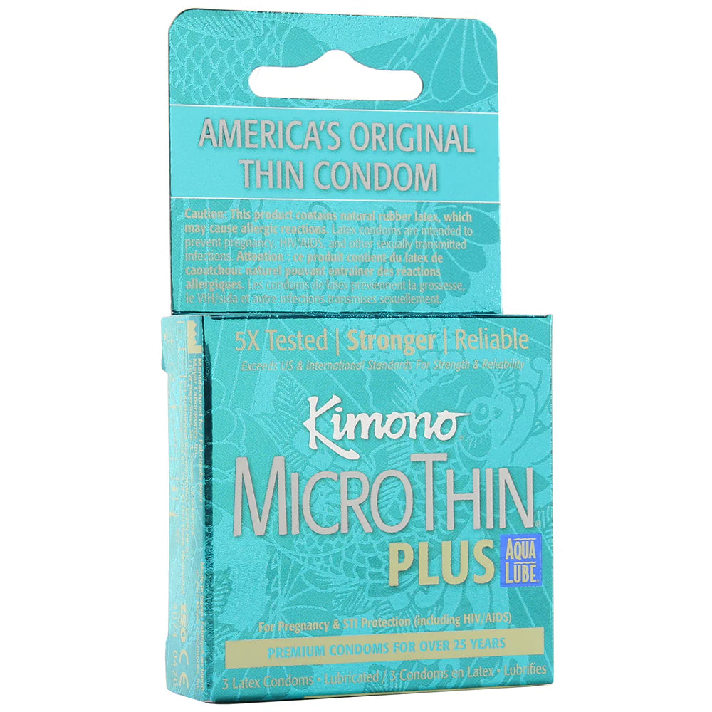 MicroThin Aqua Lube Condoms in 3 Pack — buy in Winnipeg | Heaven Boutique
