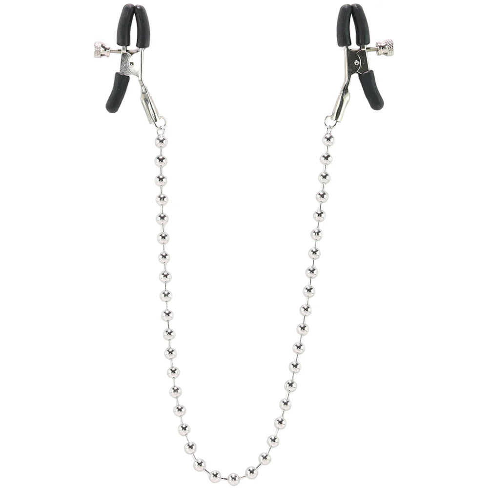 Beaded Nipple Clamps in Silver – Winnipeg adult boutique – features
