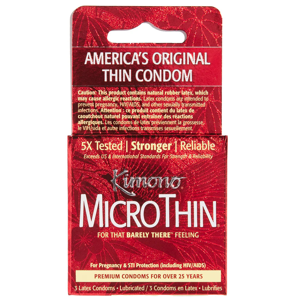 Kimono MicroThin Condoms in 3 Pack — buy in Winnipeg | Heaven Boutique
