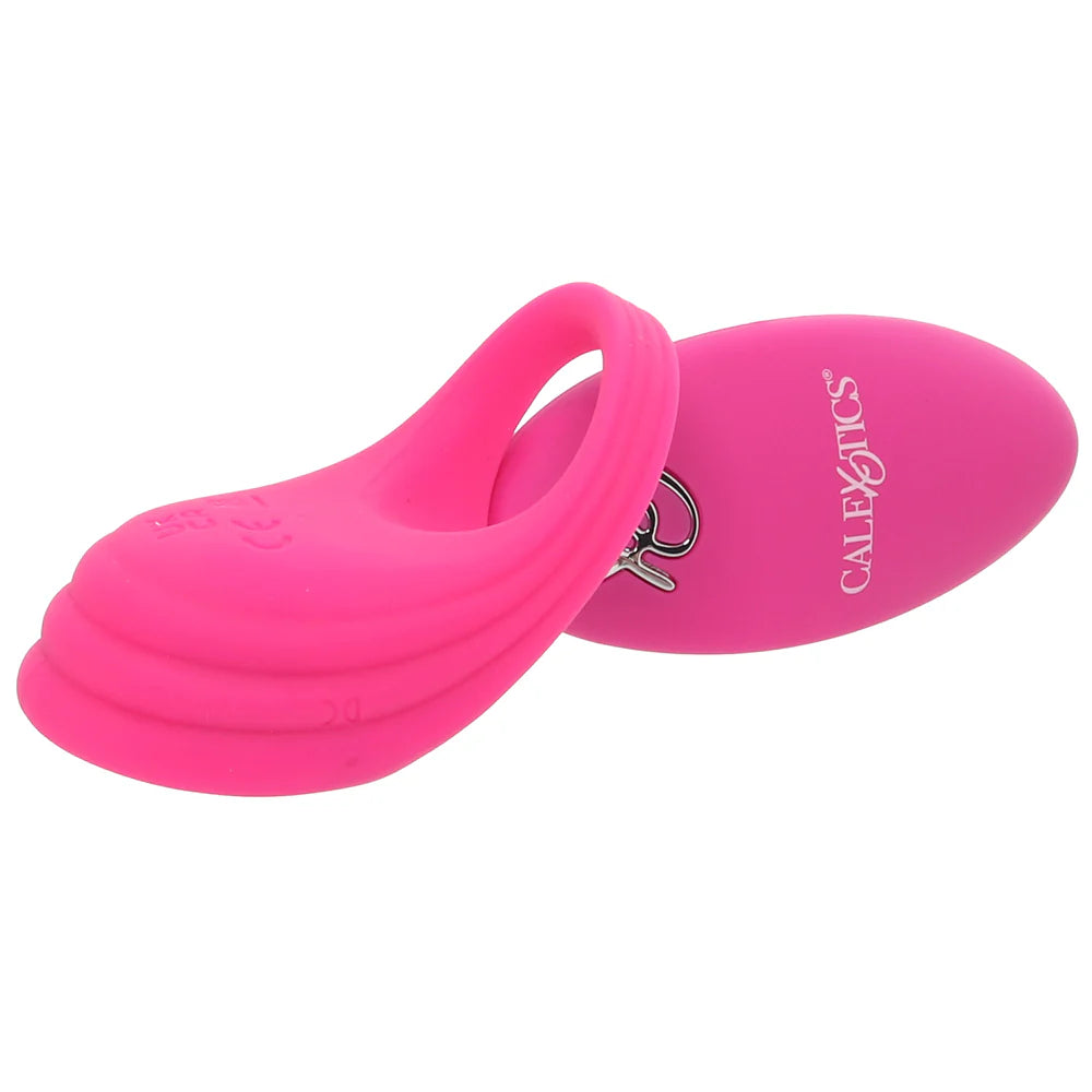 Silicone Remote Pleasure Vibrating C-Ring – Heaven Boutique Winnipeg – side view