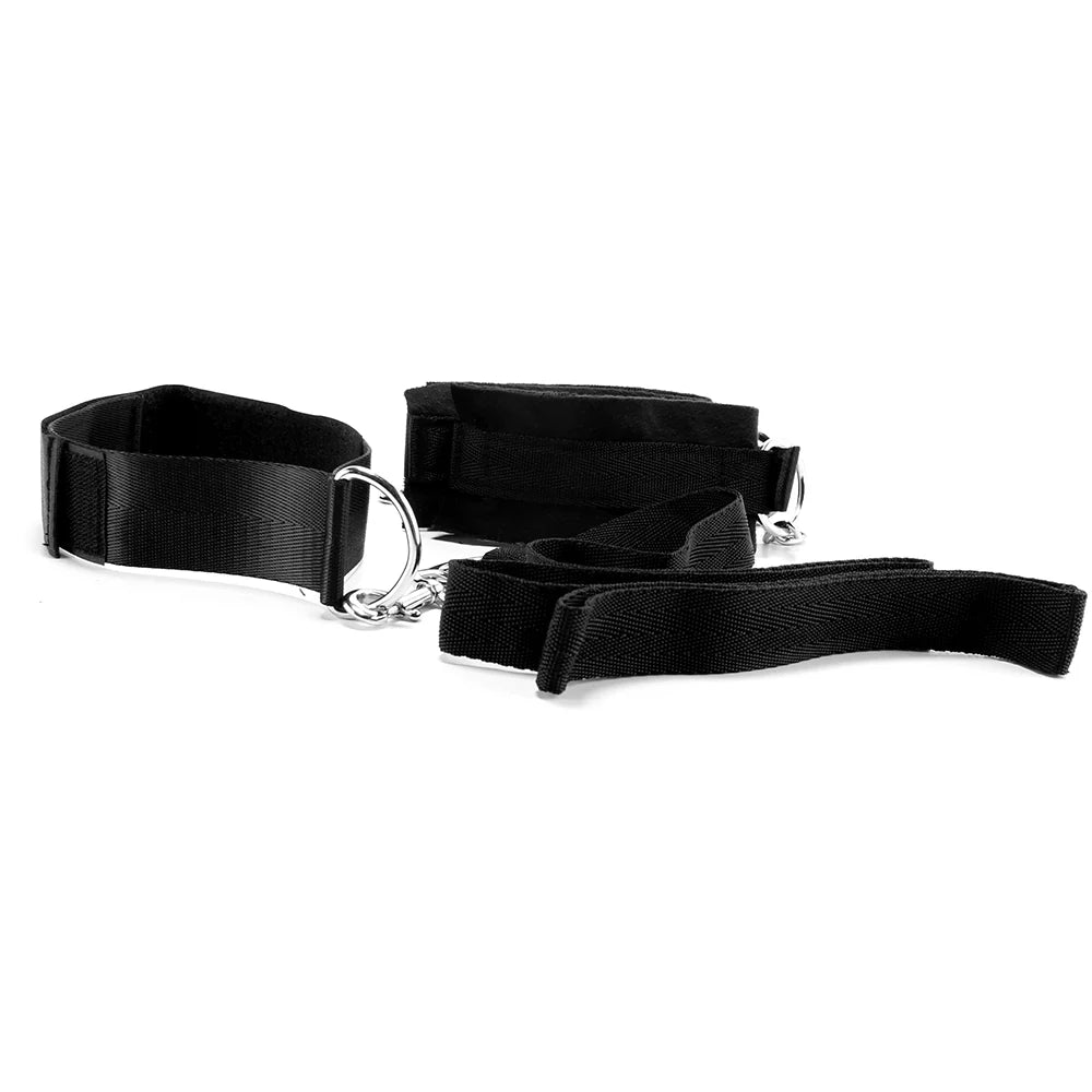Collar Cuffs and Leash Set – Heaven Boutique Winnipeg – side view