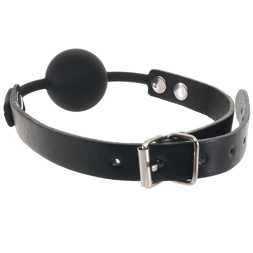 Ouch! Silicone Ball Gag in Black — Heaven Boutique Winnipeg 5