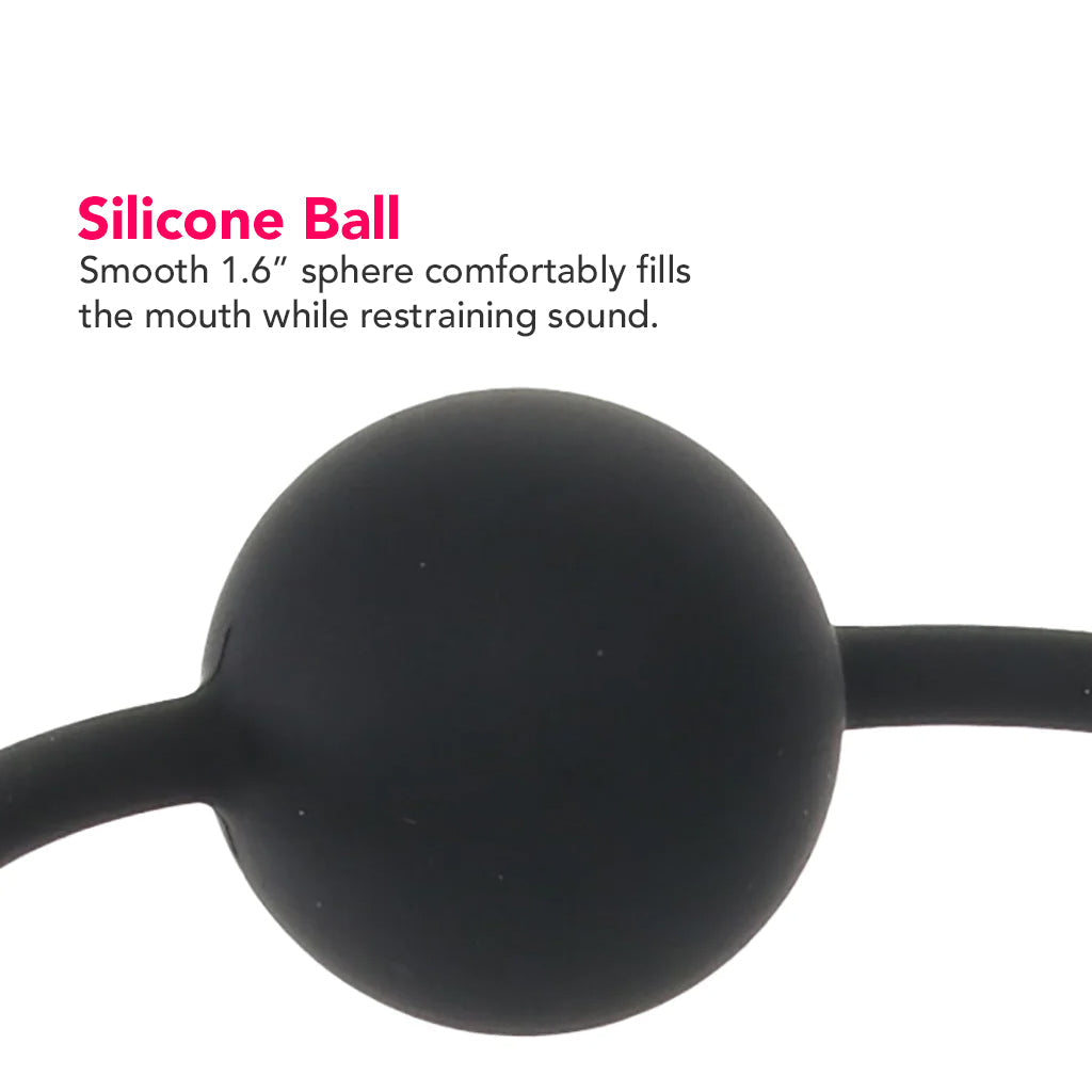 Ouch! Silicone Ball Gag in Black — Heaven Boutique Winnipeg 2