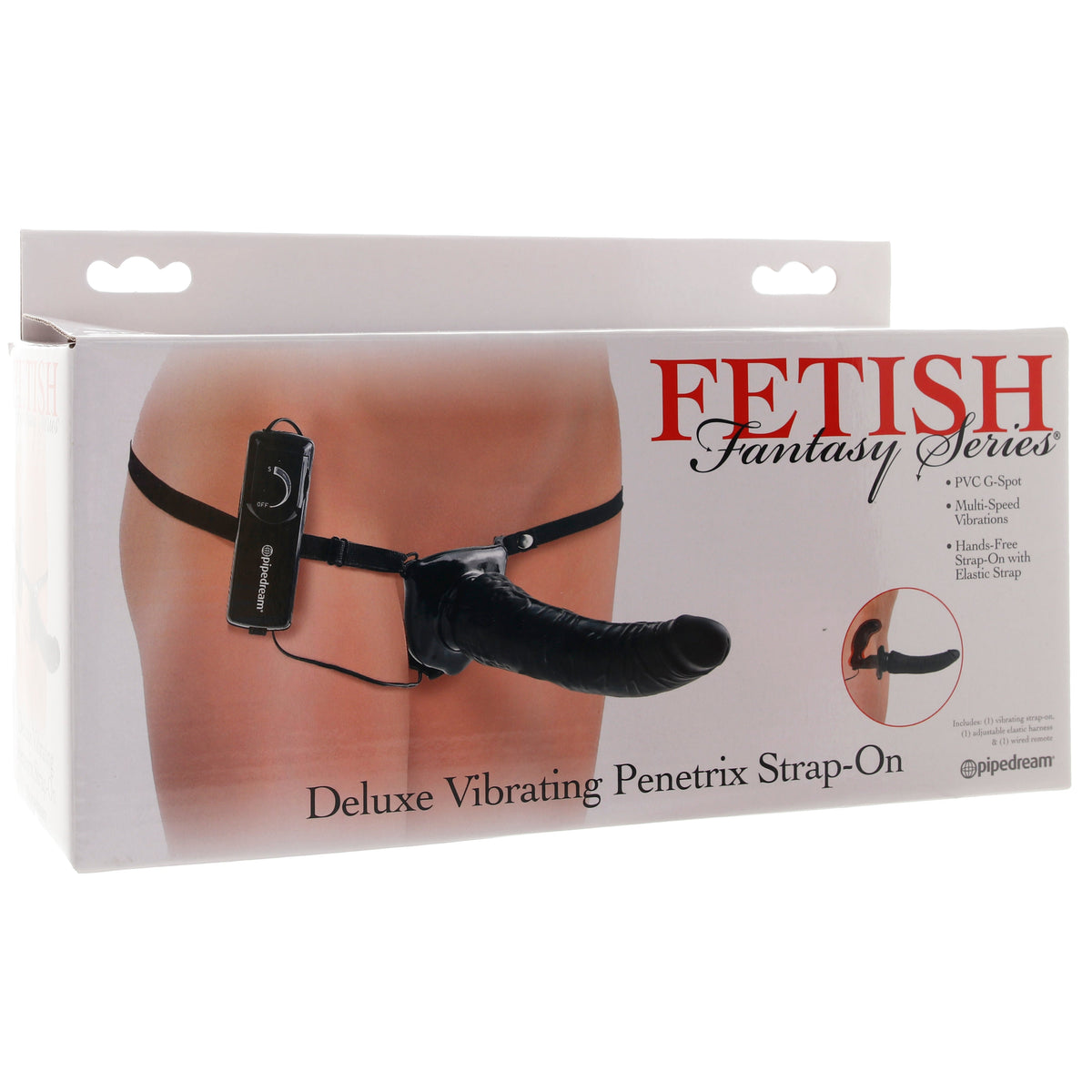 Fetish Fantasy Deluxe Penetrix Vibrating Strap-On in Black — Heaven Boutique Winnipeg 9