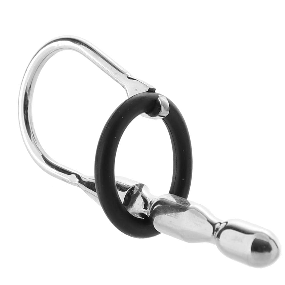 Ouch! 10mm Steel Urethral Sounding Plug with Silicone Ring — Heaven Boutique Winnipeg 2