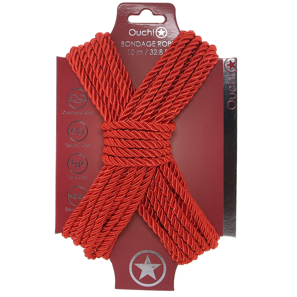 Ouch! 32.8'/10m Bondage Rope in Red — Heaven Boutique Winnipeg 6