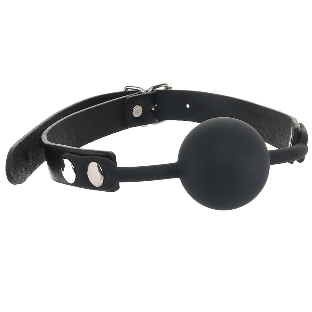 Ouch! Silicone Ball Gag in Black — Heaven Boutique Winnipeg 1