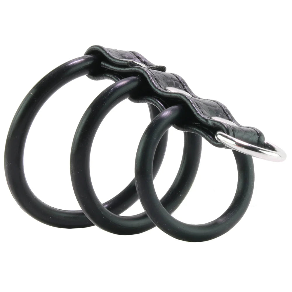 Blue Line 3 Ring Silicone Gates of Hell with Leash Lead – Winnipeg – packaging view
