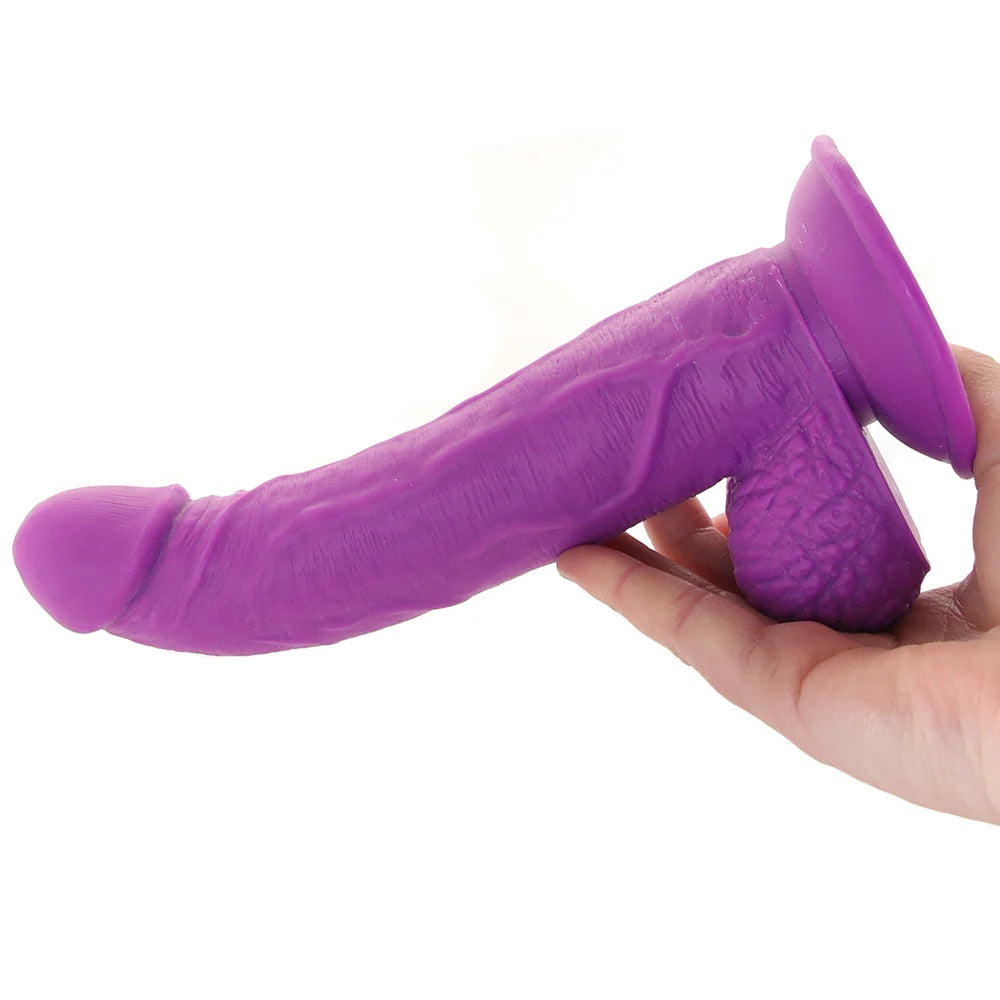 Pop Peckers 7.5 Inch Ballsy Dildo in Purple Winnipeg – product detail