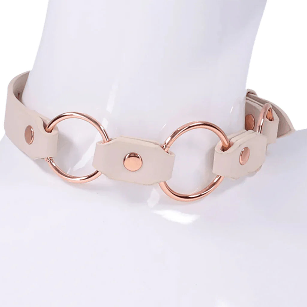 S&M Peaches 'n CreaMe Ring Day Collar – Winnipeg adult boutique – features