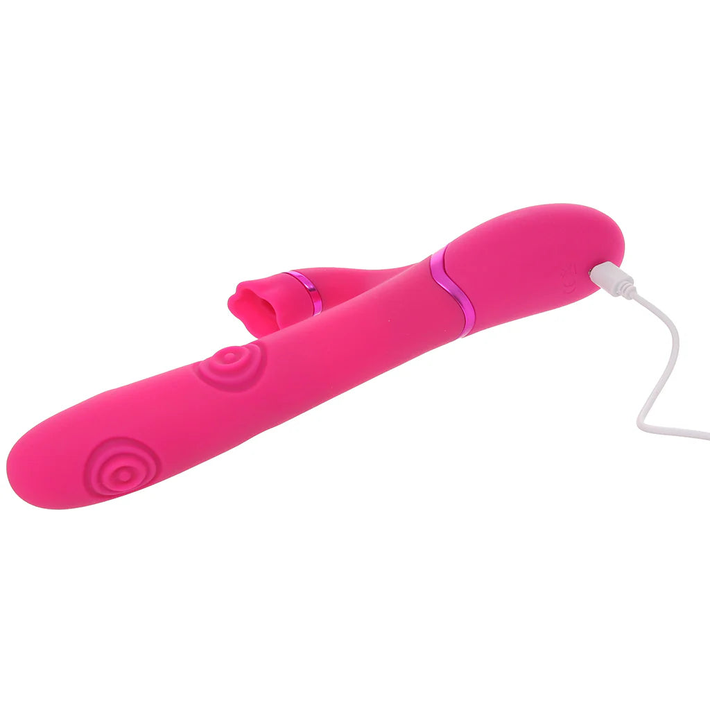 Dolce Vive Fiore Air Wave Tapping Rabbit Vibe – Heaven Boutique Winnipeg – side view