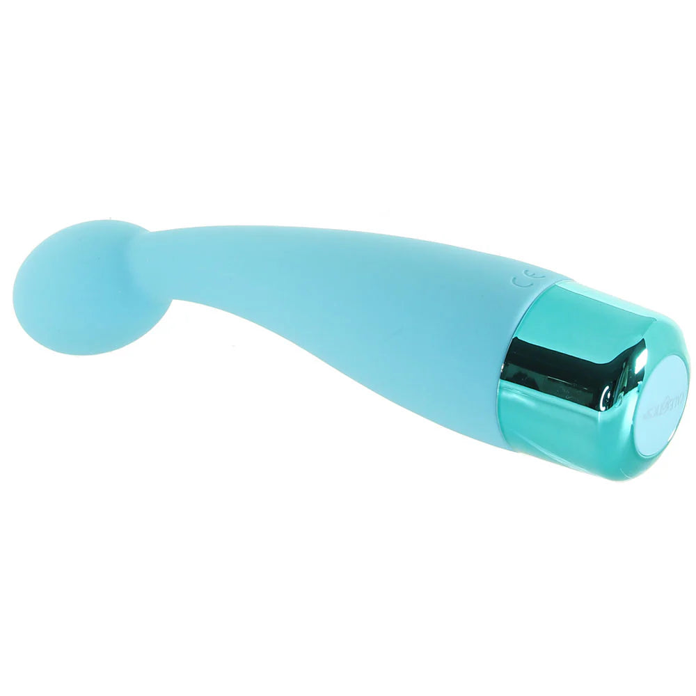 Eden Silicone Tulip Vibe in Teal – Winnipeg adult store – close-up view