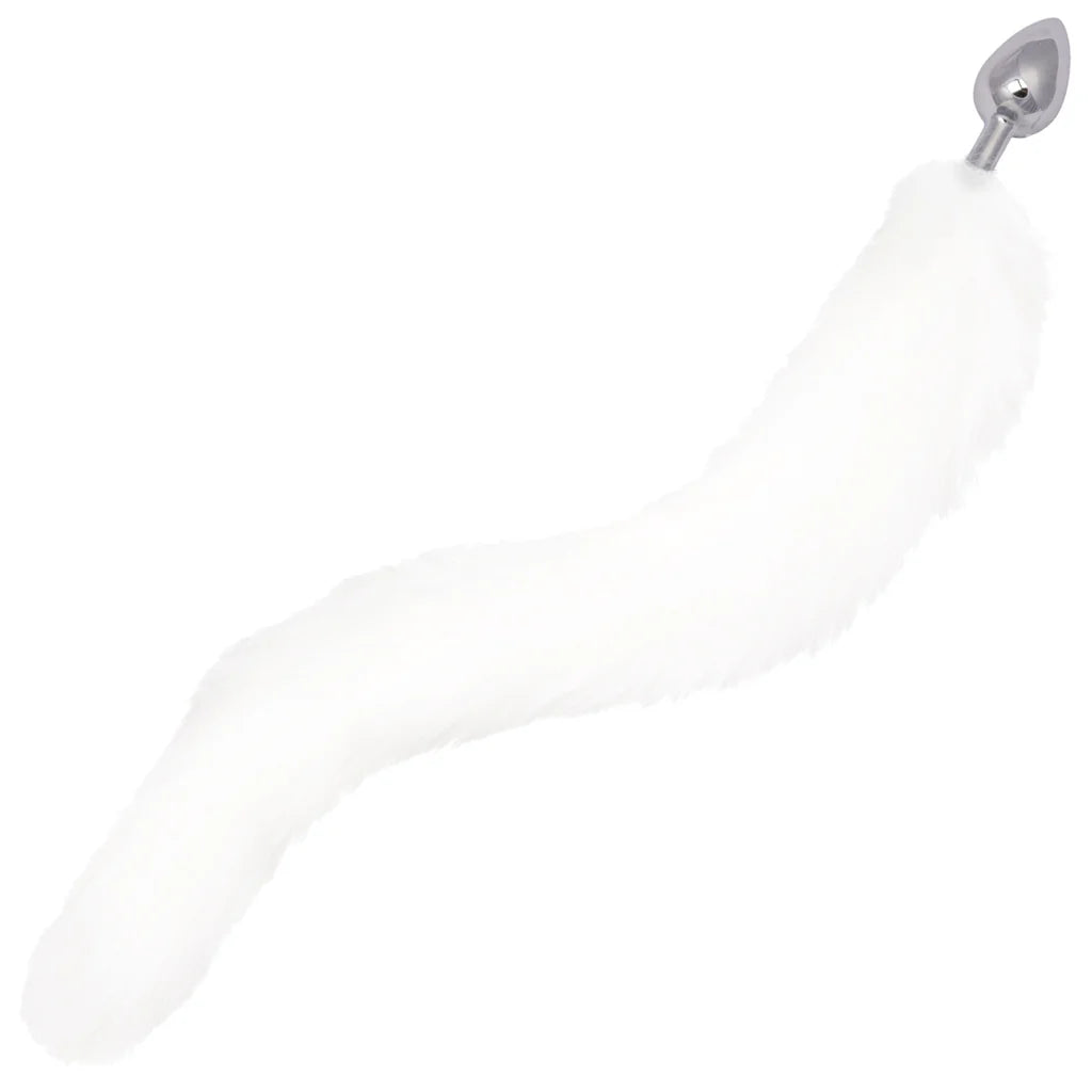 Running Wild White Tail Plug – Winnipeg adult store – close-up view