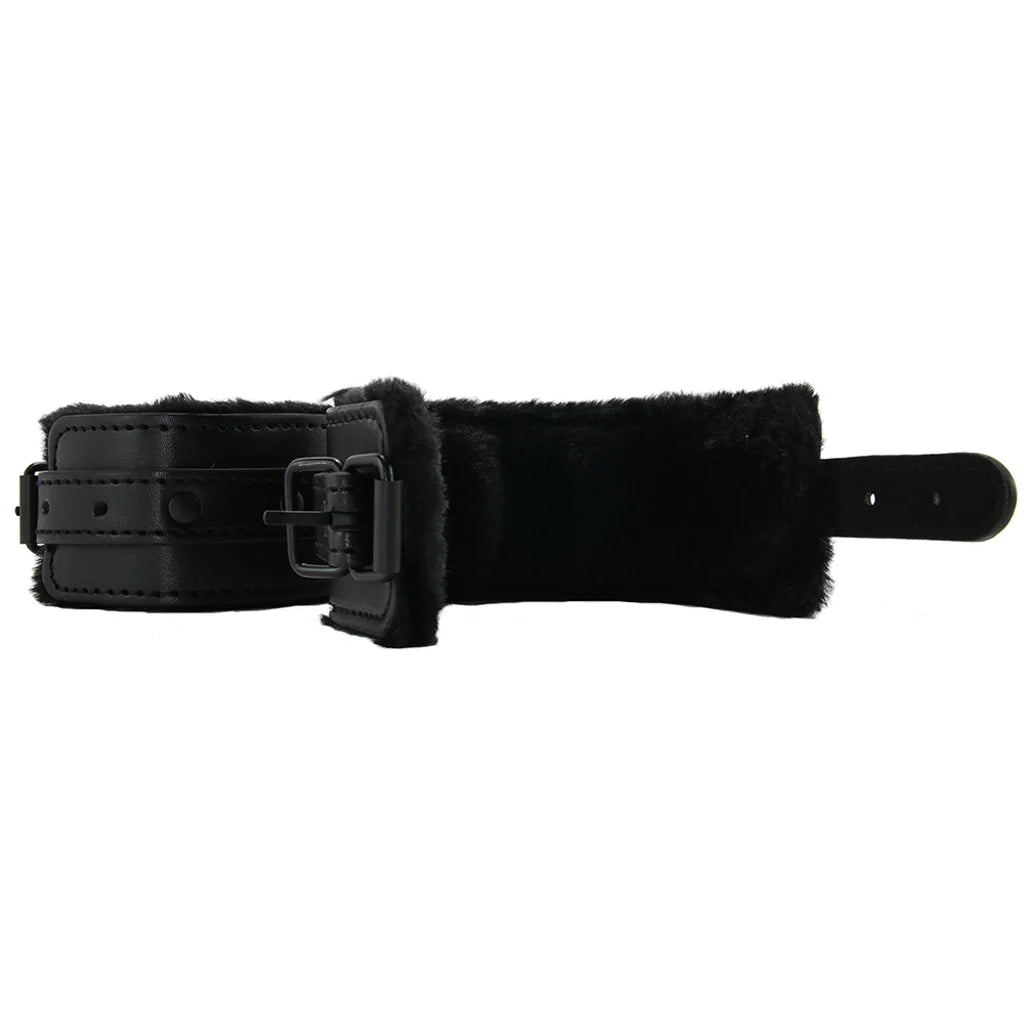 Sex & Mischief Shadow Fur Handcuffs – Winnipeg adult store – close-up view