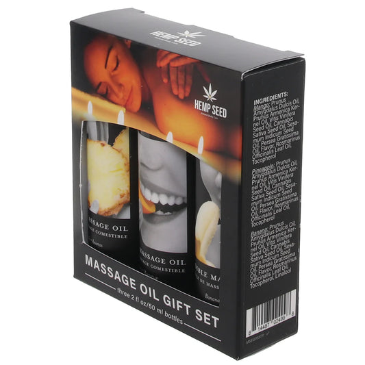 Edible Massage Oil Gift Set in Tropical — buy in Winnipeg | Heaven Boutique