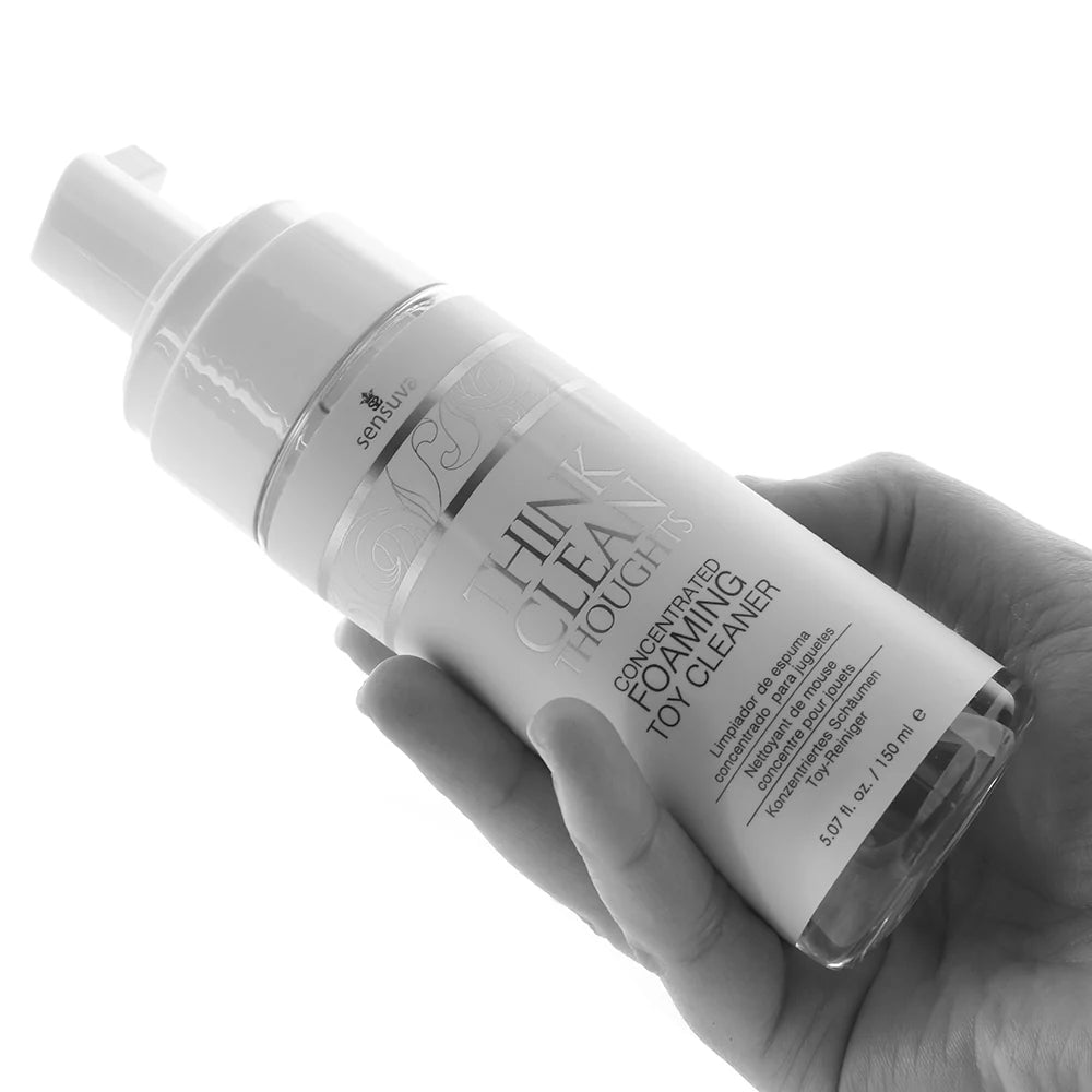 Think Clean Thoughts Foaming Toy Cleaner 5.07oz – Winnipeg adult boutique – features