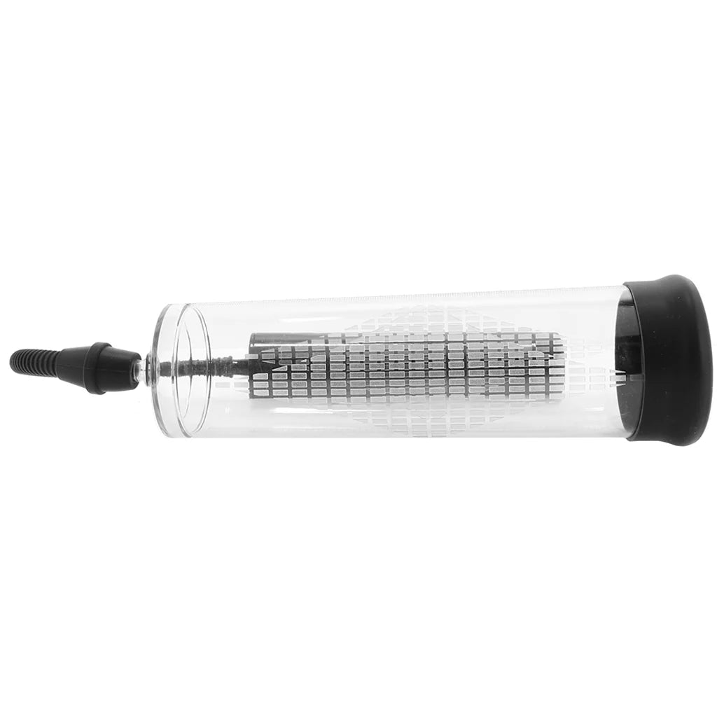 Pumped Extreme Power Rechargeable Auto Pump in Clear – Winnipeg adult store – close-up view