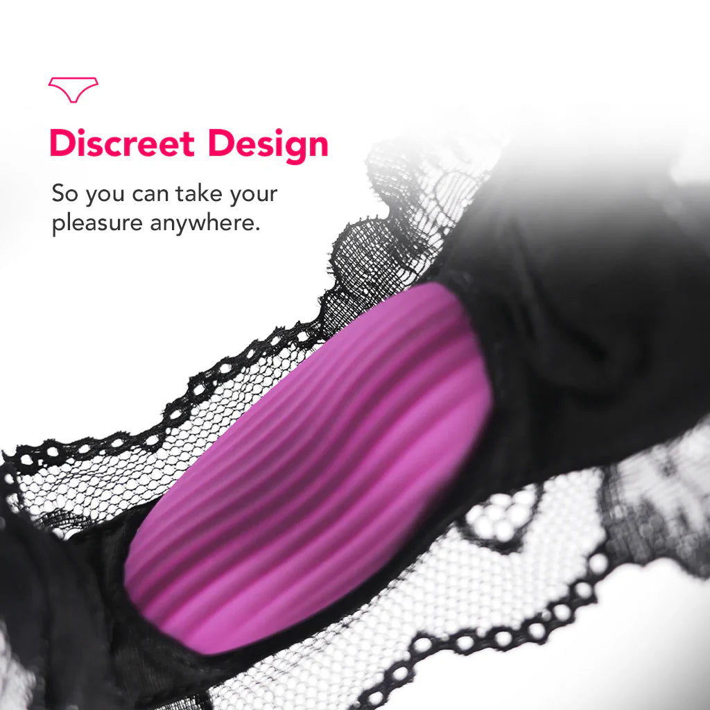 Edeny Panty Vibe with App Control in Violet – Winnipeg adult shop – in use view