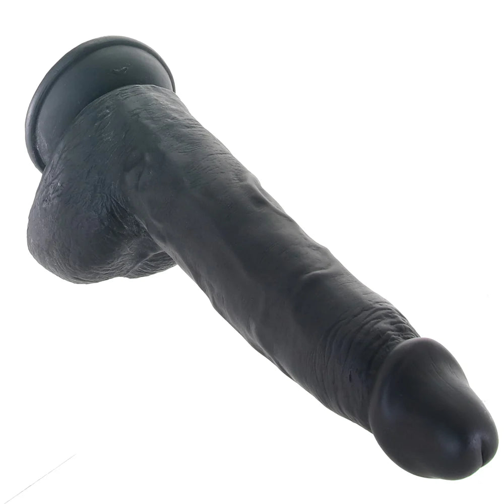 Master Cock Beefy Brad 9 Inch Ballsy Dildo in Black – Winnipeg adult boutique – features