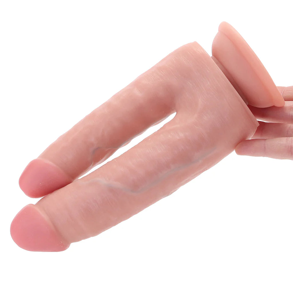 RealRock Double Trouble 5 and 6 Inch Double Dildo in Light Winnipeg – product detail