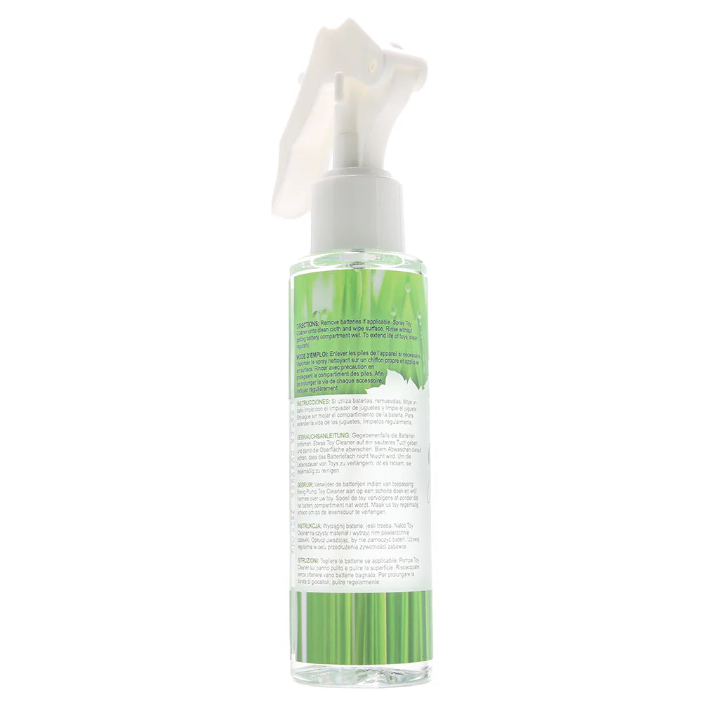 Green Misting Toy Cleaner in 4.2oz/125ml – Winnipeg adult store – close-up view