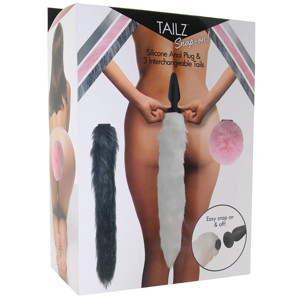 Tailz Snap-On Anal Plug and 3 Interchangeable Tails Set — buy in Winnipeg | Heaven Boutique