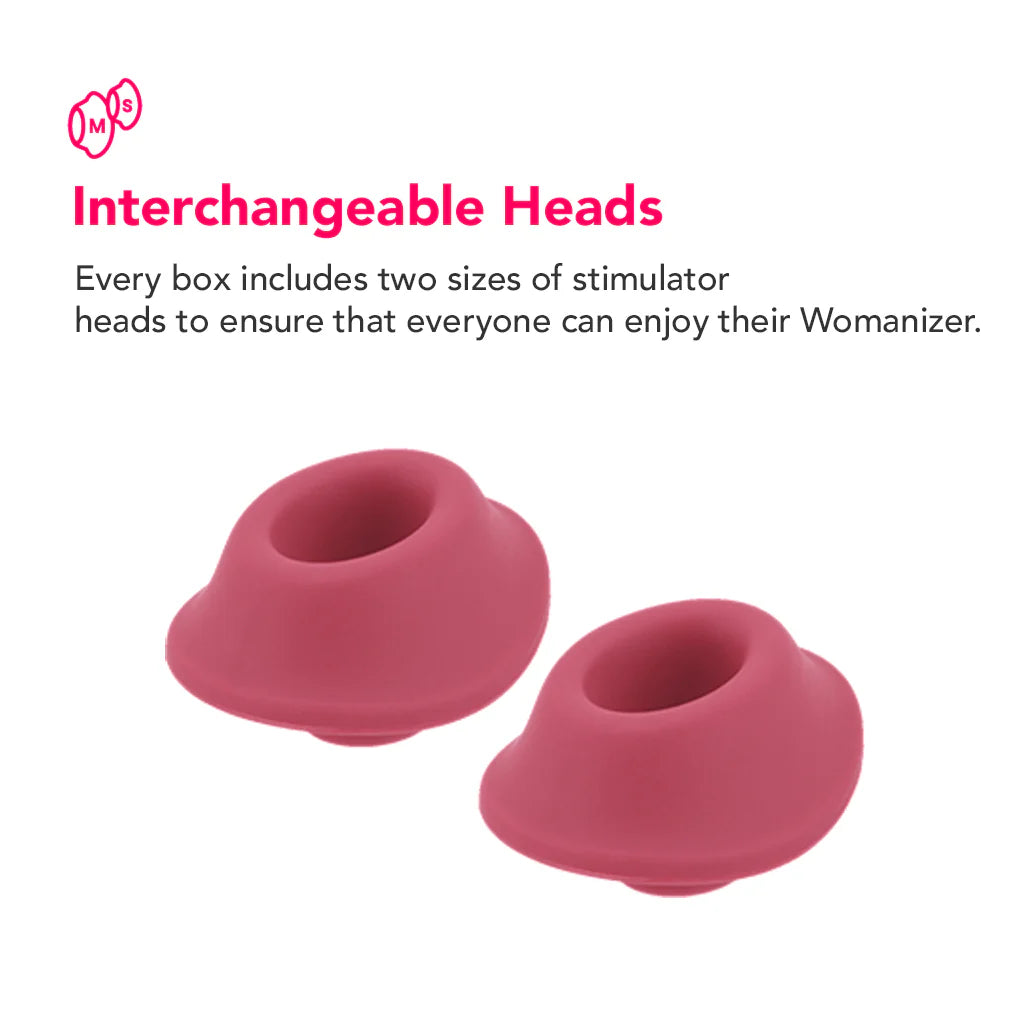 Womanizer Premium 2 Pleasure Air Stimulator in Raspberry – Winnipeg adult store – close-up view