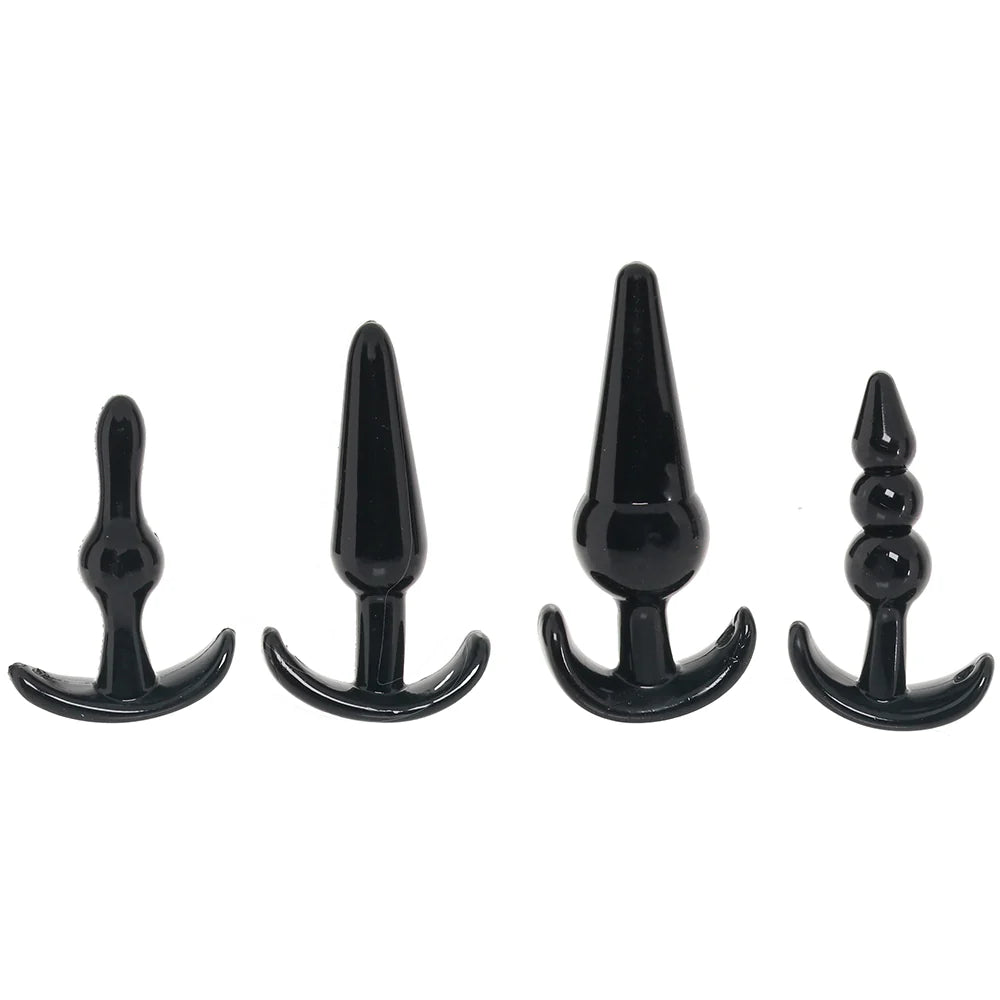 No.80 4-Piece Butt Plug Set – Heaven Boutique Winnipeg – side view