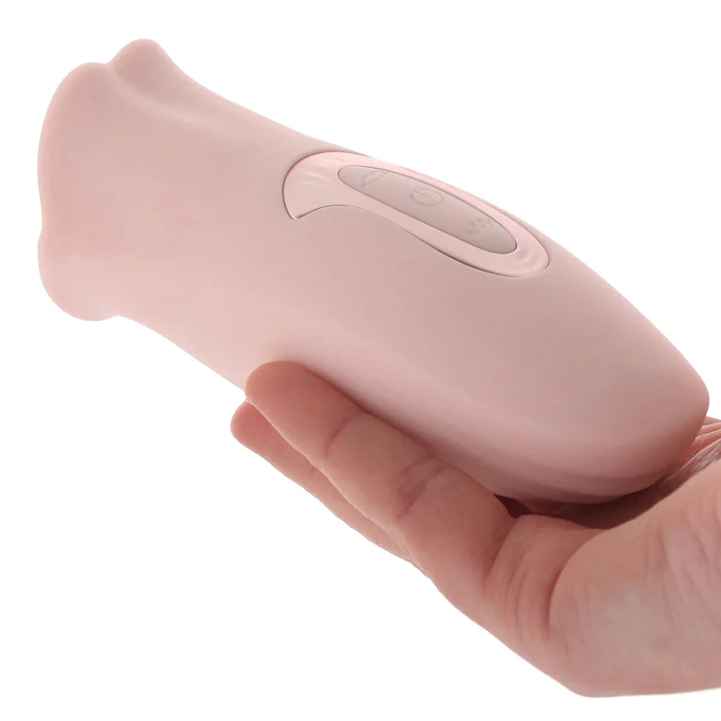 Loveline Kiss Dual Action Suction Vibe – Heaven Boutique Winnipeg – side view