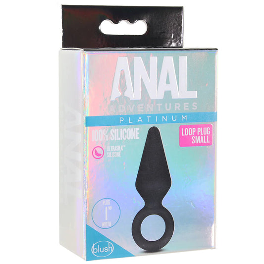 Anal Adventures Platinum Loop Plug in Small - Small