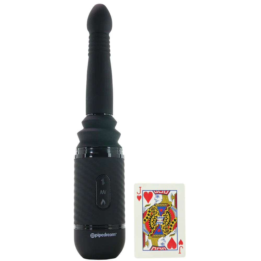 Anal Fantasy Vibrating Ass Thruster Vibe in Black – Heaven Boutique Winnipeg – side view