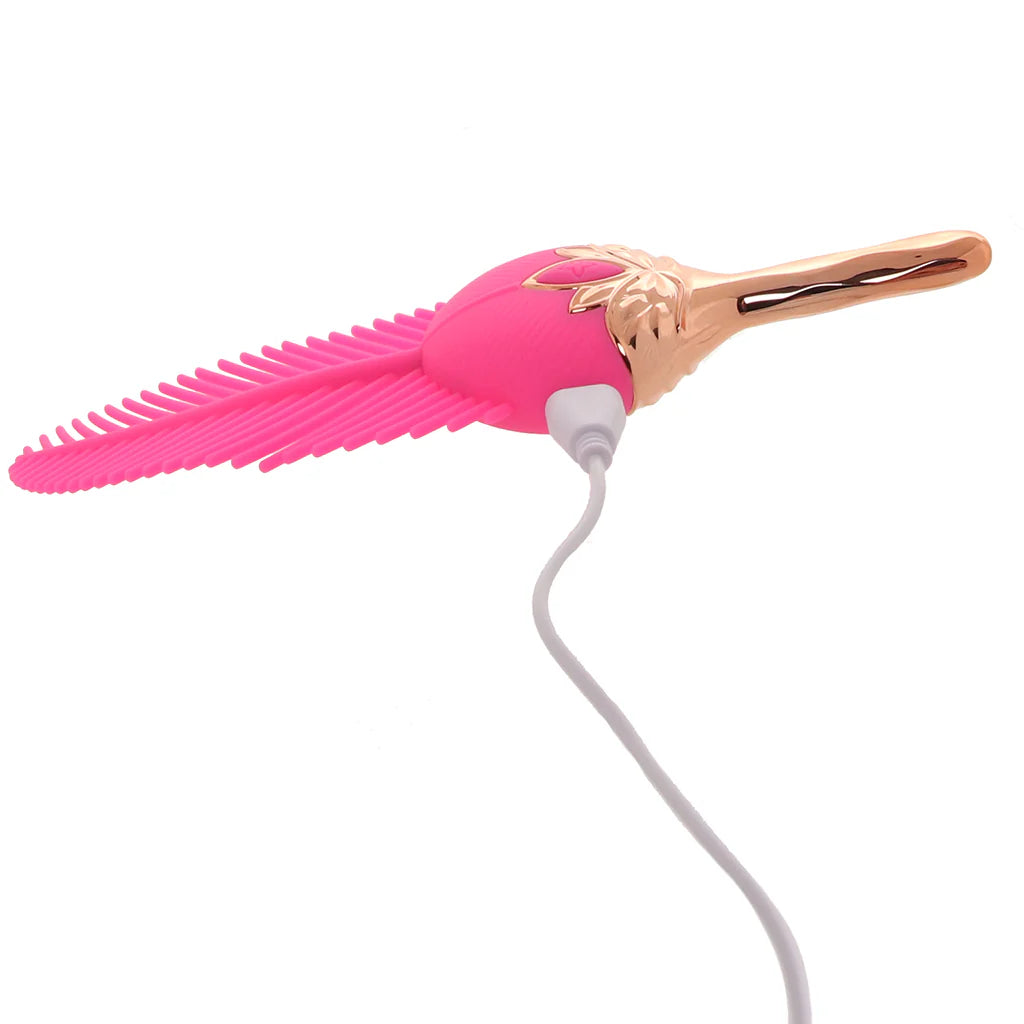 Rayne Silicone Feather Vibe – Winnipeg adult store – close-up view