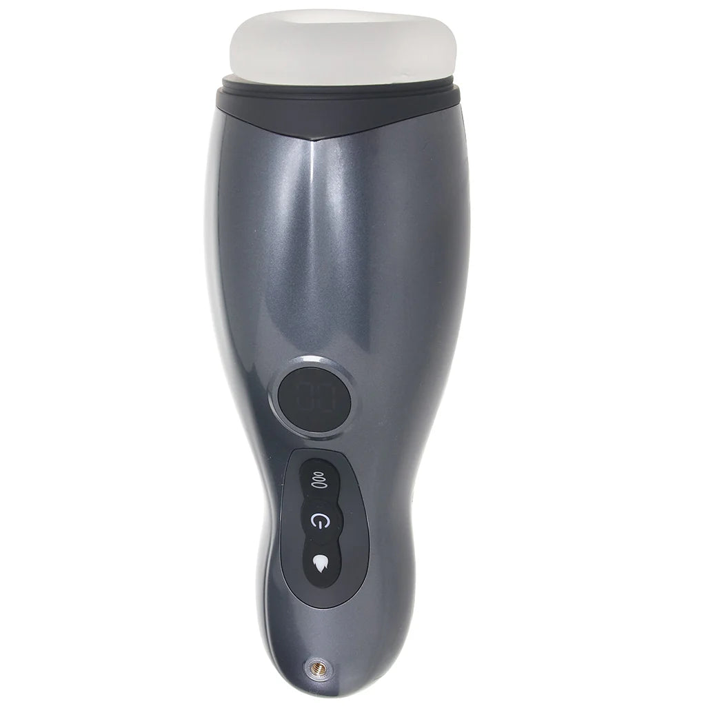 Pumped Virtuo Auto Stroker in Gunmetal – Heaven Boutique Winnipeg – additional angle