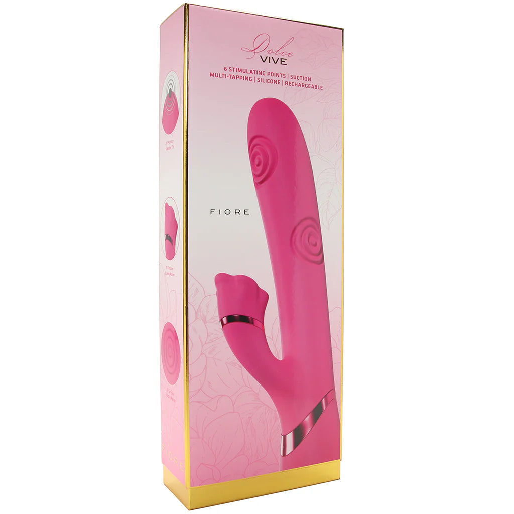 Dolce Vive Fiore Air Wave Tapping Rabbit Vibe — buy in Winnipeg | Heaven Boutique