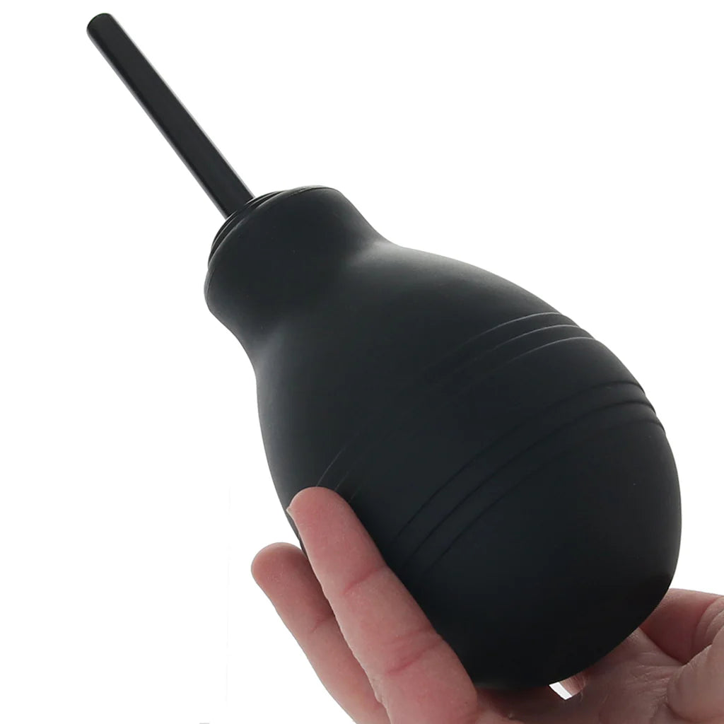 One-Way Anal Douche in Black – Winnipeg adult store – close-up view