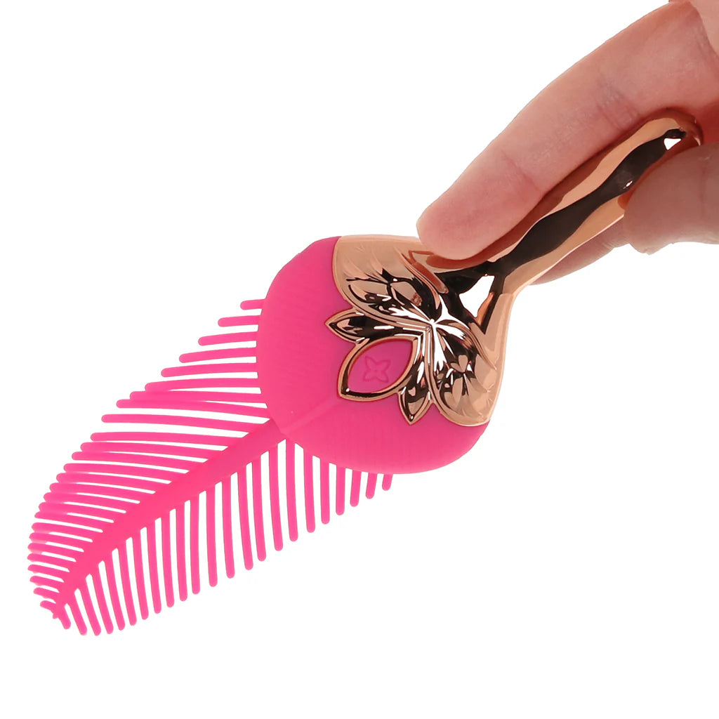 Rayne Silicone Feather Vibe – Heaven Boutique Winnipeg – side view